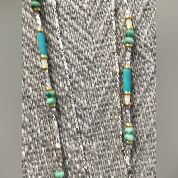 Stella & Dot Costa Necklace Turquoise tassel - Picture 10 of 14